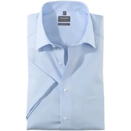 Olymp Luxor, comfort fit, Herren, Gr. 43, Normaler Arm, blau, 100% Baumwolle, Hemden,