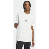 adidas Lounge Pizza Graphic Kurzarm-T-Shirt Off White S