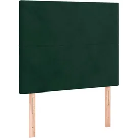 vidaXL Boxspringbett 100 x 200 cm Dunkelgrün