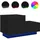 vidaXL Nachtschrank mit LED-Leuchten 70 x 36 x 40,5 cm Schwarz