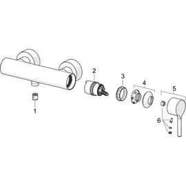 Hansa HANSAVANTIS Style Einhandmischer Wandmontage Chrom 54450107