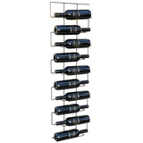 DanDiBo Ambiente Dandibo Weinregal Metall Schwarz Wand Schmal 96136 Flaschenregal Flaschenständer Flaschenhalter