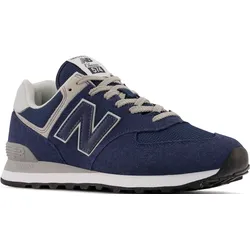 Sneaker NEW BALANCE "ML574 Core", Gr. 45, blau (dunkelblau, grau), Leder, Textil, Schuhe Modernsneaker