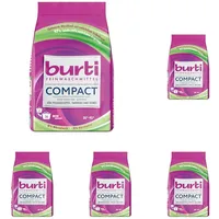 burti COMPACT Waschmittel Pulver – Waschpulver & Feinwaschmittel für bunte, feine Wäsche - Fleckenentferner mit Farb- & Faserschutz – ca. 26 Wäschen (Packung mit 5)