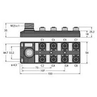 Turck TB-8M12-5P3-CS19T 6611943 Sensor/Aktorbox passiv 1St.