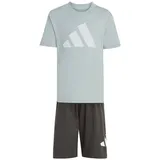 adidas Essentials T-Shirt - Shorts Set LK BL T-SET 160 KD6004 - wonder sage/white 128