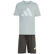 adidas Essentials T-Shirt - Shorts Set LK BL T-SET 160 KD6004 - wonder sage/white 128