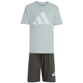 adidas Essentials T-Shirt - Shorts Set LK BL T-SET 160 KD6004 - wonder sage/white 128