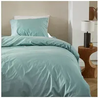 Cinderella »Weekend« Bettwäsche-Set mineral green 135x200+80x80 cm