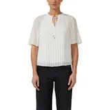s.Oliver Festliche Chiffon-Bluse mit Plissee und Rüschen beige 46