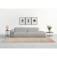 TRENDMANUFAKTUR Big-Sofa »Braga, mit hochwertigem Kaltschaum, Megasofa, in Cord erhältlich«, modernes Big-Sofa, Couch mit hohem Sitzkomfort, 277/72/107 cm B/H/T: weiß