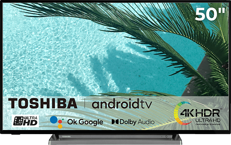 TOSHIBA 50UA3D63DG DLED TV (Flat, 50 Zoll / 126 cm, UHD 4K, SMART TV, Android TV)