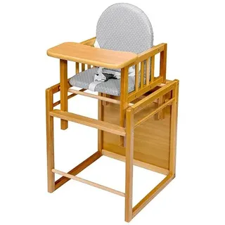 Kombi-Hochstuhl 625615 Holz Braun Buche