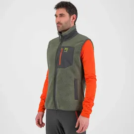Karpos 80'S Fleece Vest Thyme/Black Sand L