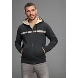 Bruno Banani Sweatjacke moderner Brustprint Gr. S (44/46), anthrazit melange, , 57805329-S