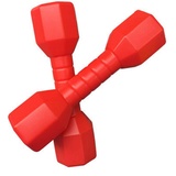 Faderr 2 Stück/Set Kinderhanteln, Handgewichte Hantel für Krafttraining, Mehrzweck-Gewichte, Kurzhantel-Set für Jungen und Mädchen (rot)