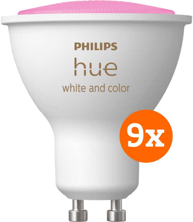 Philips Hue White & Color GU10 9er-Pack