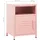 vidaXL Nachtschrank Rosa 35 x 35 x 51 cm Stahl
