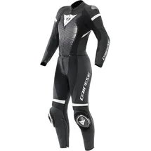 Dainese Fulminea Damen 2-Teiler Motorrad Lederkombi, schwarz-weiss, Größe 47