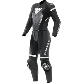 Dainese Fulminea Damen 2-Teiler Motorrad Lederkombi, schwarz-weiss, Größe 47