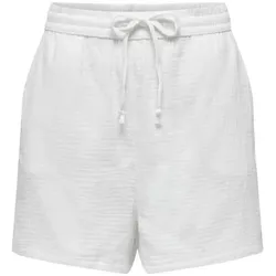 ONLY Shorts THYRA (1-tlg) Drapiert/gerafft weiß XL