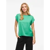VILA Viellette S/S Satin Top Grün S
