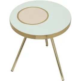 Kayoom Mid.you Beistelltisch, Gold, Metall, rund, 41x47x41 cm, Bsci,