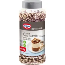 Dr. Oetker Schoko Zebra Röllchen Dekor 400,0 g