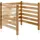 Vevor Sichtschutzzaun aus Holz, 914x914 mm 3-Paneele-Lamellenzaun für Klimaanlagen, Umzäunung für Poolausrüstung mit Metallpfählen, Mülltonnenversteck für den Außenbereich als Gartendekoration