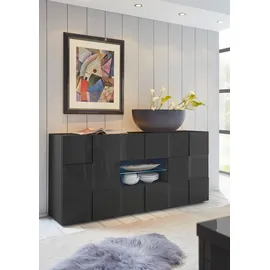 Home Affaire Dama Breite 181 cm grau (anthrazit hochglanz lack)