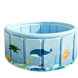 Faltbarer Hundepool - Badewanne Für Kinder | Tragbarer Kinderpool Für Den Hinterhof, Faltbare Schwimmwanne, Geeignet Für Hunde, Kinder, Hinterhof, Innen- Und Außenbereich, Terrasse, Garten, Strandpart