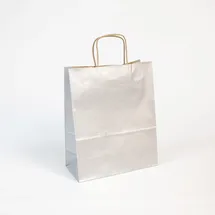 Clairefontaine Packung mit 25 Tüten aus Kraftpapier, robust und praktisch, 110g, 22x10x27cm, 1 Pack, silber