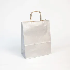 Clairefontaine Packung mit 25 Tüten aus Kraftpapier, robust und praktisch, 110g, 22x10x27cm, 1 Pack, silber