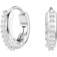 Swarovski Creolen Matrix Kreolen, Rundschliff, Weiß,