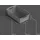 ProHome Aufbewahrungskorb 2L mit Griffen 25 x 16 x 8 cm schwarz