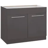 wiho Küchen Spülenschrank »Flexi2«, Breite 100 cm, grau