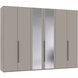 WIMEX Drehtürenschrank London 270 x 208 x 58 cm Grau