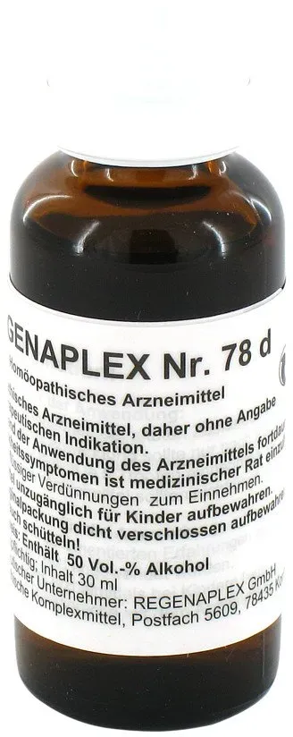 Regenaplex Nummer 78 d Tropfen