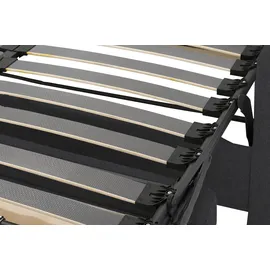 Home Affaire Schlafsofa »Roma Matratzenhöhe 14 cm« Dauerschlaffunktion, mit Unterfederung, Lattenrost, Matratze grau