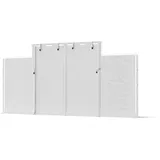 DAS COMPANY Eingangsplane PVC 2Stck. 2x6m Weiß - Pavillon - Plane Wasserdicht - Zeltgarage - Zeltplane - Abdeckplane Wasserdicht - Lagerzelt - Gartenhaus