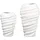 Casablanca modernes Design Vase Twist Weiß
