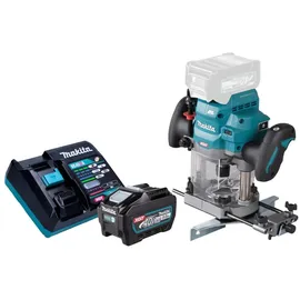 Makita RP 001 GT101 Akku Oberfräse 40 V max. 12 mm Brushless + 1x Akku 5,0 Ah + Ladegerät