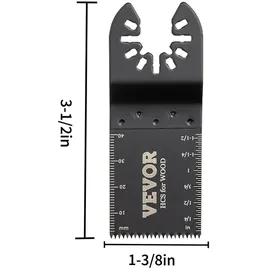 Vevor 100x Multitool Sägeblätter Oszillierendes Zubehör Set HCS+Edelstahl Multitool Segmentsägeblatt 1-3/8 Zoll Multifunktionswerkzeug Zubehör Set 45-47 HRC