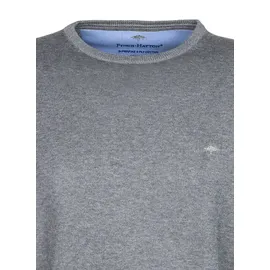 FYNCH-HATTON Strickpullover »FYNCH-HATTON Langarmpullover« mit Logostickerei, grau