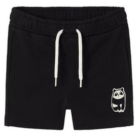 name it - Sweat-Shorts NMMDIKE Panda in black, Gr.92,