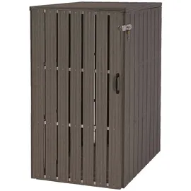 Mendler WPC-Mülltonnenverkleidung HWC-J28 1er/2er grau