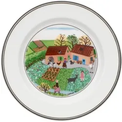 Villeroy & Boch Design Naif Brotteller / Dessertteller Bauernhof 17cm