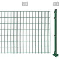 Arvotec Doppelstabmattenzaun EASY 143 zum Aufschrauben, (Set, 61-St), Zaunhöhe 143 cm, Zaunlänge 2 - 60 m grün 60 m x 143 cm