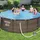 BESTWAY Steel Pro Max Frame Pool Set 366 x 100 cm rattanoptik inkl. Filterpumpe + Poolleiter