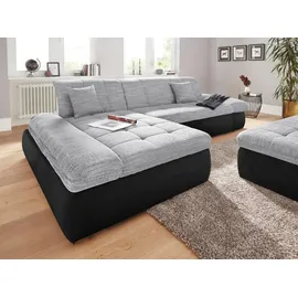 DOMO collection Ecksofa »PB Moric wahlweise mit Bettfunktion + Armteilverstellung, L-Form«, im XXL-Format, B/T/H:300/172/80 cm, feine Steppung